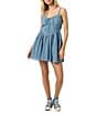 O'Neill Camden Schiffli Embroidered Sleeveless Mini Dress - Image 1