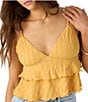 O'Neill Chloey V-Neck Tiered Knit Tank Top - Image 4