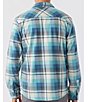 Color:Scrub Blue - Image 2 - Glacier Long Sleeve Plaid Superfleece™ Shirt