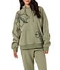 O'Neill Hibiscus Printed Oversized Hoodie - Image 1
