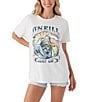 O'Neill High Water Oversized Graphic T-Shirt, Color:Winter White - Image 1