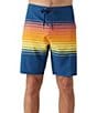 Color:Indigo - Image 1 - Hyperfreak Heat Stripe Line 19#double; Outseam Board Shorts