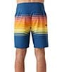 Color:Indigo - Image 2 - Hyperfreak Heat Stripe Line 19#double; Outseam Board Shorts