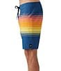 Color:Indigo - Image 3 - Hyperfreak Heat Stripe Line 19#double; Outseam Board Shorts