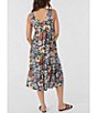 Color:Slate - Image 2 - Issy Floral Print Tie Front Midi Dress