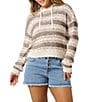 O'Neill Jayne Yarn-Dyed-Stripe Long Sleeve Hooded Sweater - Image 1