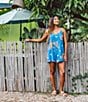 O'Neill Kylin Sleeveless Floral Printed Romper, Color:Regatta Blue - Image 4
