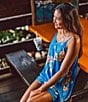 O'Neill Kylin Sleeveless Floral Printed Romper, Color:Regatta Blue - Image 6