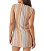 Color:Multi Color - Image 2 - Maizie Stripe Print Sleeveless Wrap Dress