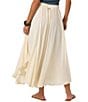 O'Neill Marnie High Rise Solid Maxi Skirt, Color:Tapioca - Image 2