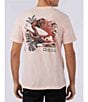 Color:Pink Dust - Image 1 - Monkey Business Short Sleeve Graphic T-Shirt