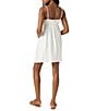 O'Neill Natalya Double Gauze Crinkle Tie Front Mini Dress, Color:White - Image 2
