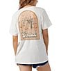Color:Winter White - Image 1 - Oversized Canyon Poppy Graphic T-Shirt