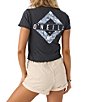 O'Neill Palm Meadow Short Sleeve Cropped Graphic T-Shirt, Color:Washed Black - Image 1