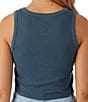 Color:Slate - Image 2 - Parrot Cropped Graphic Cropped Tank Top