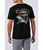 Color:Black - Image 1 - Piranha Short Sleeve Graphic T-Shirt