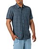 O'Neill Printed Short Sleeve Linen Blend Shirt - Image 1