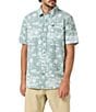O'Neill Printed Short Sleeve Slub Woven Shirt - Image 1