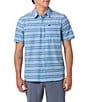O'Neill Printed Short Sleeve Slub Woven Shirt - Image 1