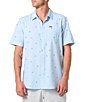 O'Neill Printed Short Sleeve Slub Woven Shirt - Image 1