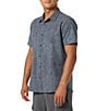 O'Neill Printed Short Sleeve Slub Woven Shirt - Image 3