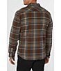 Color:Brown - Image 2 - Redmond Long-Sleeve Yarn-Dyed-Plaid Flannel Shirt Jacket