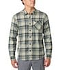 O'Neill Redmond Yarn Dyed Plaid Long Sleeve Flannel Shirt, Color:Sage - Image 1