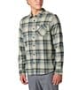 O'Neill Redmond Yarn Dyed Plaid Long Sleeve Flannel Shirt, Color:Sage - Image 3