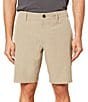 Color:Khaki - Image 1 - Reserve Heather 19#double; Outseam Hybrid Shorts