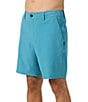 O'Neill Reserve Solid Heather 19#double; Outseam Hybrid Shorts, Color:Heather Storm - Image 3