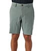 Color:Dark Olive - Image 1 - Reserve Light Check 19#double; Outseam Shorts