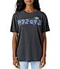 O'Neill Retro Tropic Short Sleeve Oversized T-Shirt, Color:Washed Black - Image 1