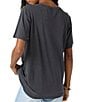 O'Neill Retro Tropic Short Sleeve Oversized T-Shirt, Color:Washed Black - Image 2