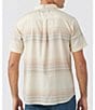 Color:Cream - Image 2 - Seafaring Stripe Short Sleeve Woven Shirt