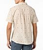 O'Neill Shields Printed Short Sleeve Dobby Shirt, Color:Light Khaki - Image 2