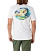 Color:White - Image 1 - Short Sleeve Bird Brain Graphic T-Shirt