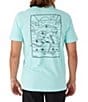 Color:Turquoise - Image 1 - Short Sleeve Skate Bones Graphic T-Shirt