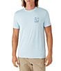 Color:Heather Grey/Blue - Image 2 - Short Sleeve TRVLR UPF Stable Graphic T-Shirt
