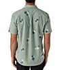 Color:Seagrass - Image 2 - Standard Fit Short Sleeve TRVLR UPF Traverse Printed Woven Shirt