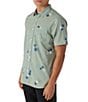Color:Seagrass - Image 3 - Standard Fit Short Sleeve TRVLR UPF Traverse Printed Woven Shirt