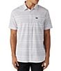 Color:Fog - Image 1 - Standard Fit Short Sleeve TRVLR UPF Traverse Striped Woven Shirt