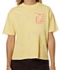 Color:Straw - Image 1 - Surf Club Graphic Dunes Round Neck Short Sleeve Tee