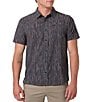 O'Neill TRVL Perforated Print Short Sleeve Woven Shirt - Image 1
