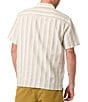 O'Neill Vertical Striped Short Sleeve Dobby Linen Blend Shirt - Image 2