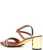 Color:Bronze Leather - Image 3 - Carley Satin Rhinestone Dress Sandals