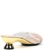 Onex Dani Vinyl Rhinestone Embellished Kitten Heel Slide Sandals - Image 6