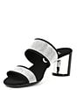 Color:Black - Image 4 - Hanna Rhinestone Embellished Slide Dress Sandals