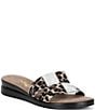 Onex Lino Banded Slip On Wedge Sandals - Image 1