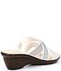 Color:White - Image 2 - Prelude Rhinestone Embellished Wedge Sandals