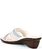 Color:White - Image 3 - Prelude Rhinestone Embellished Wedge Sandals